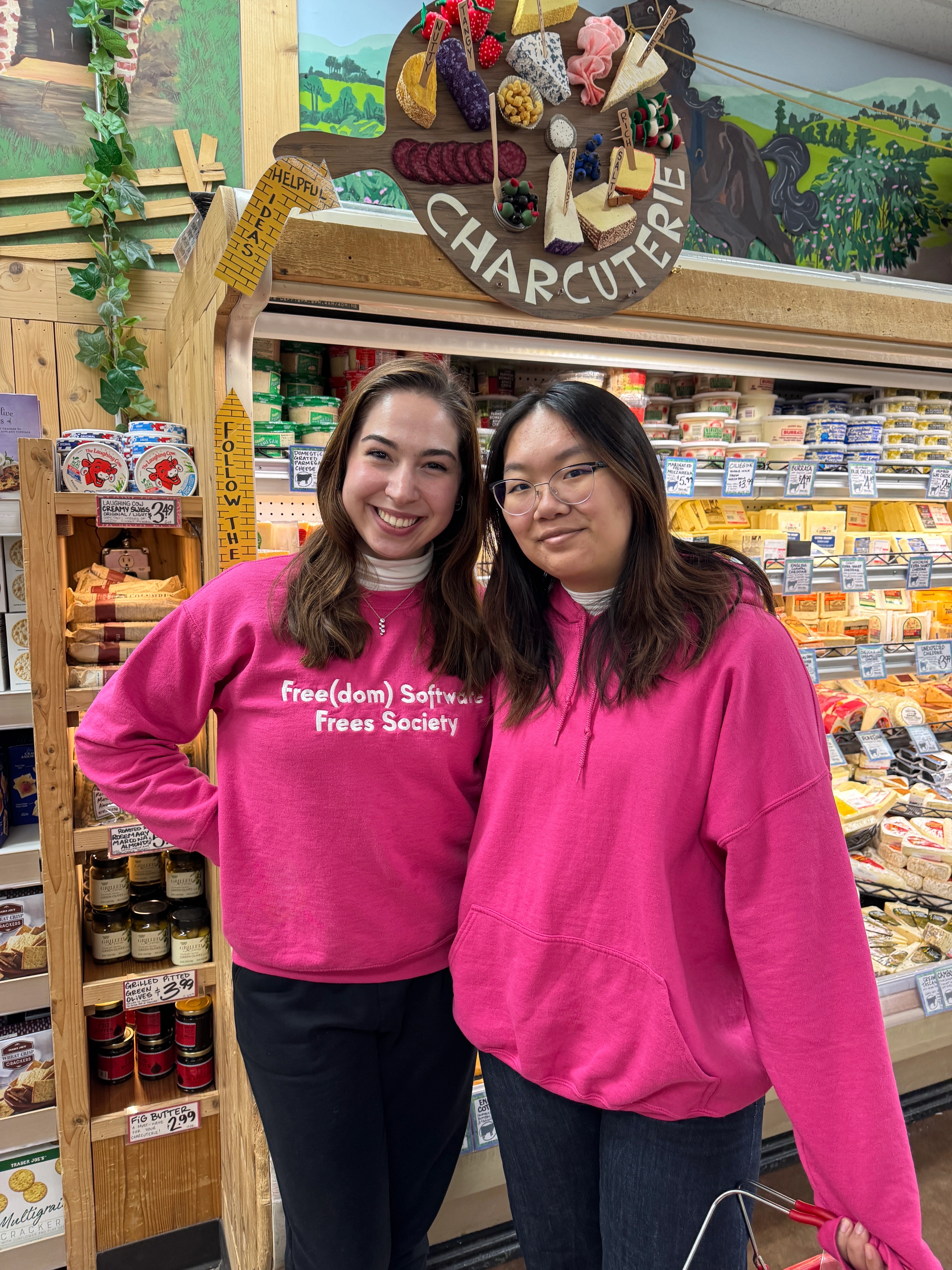 kat and olivia at grocery store. used on post about macOS internals.